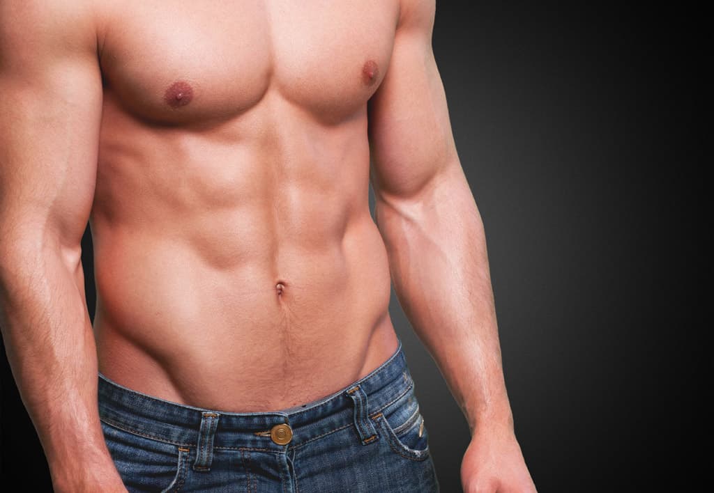 Abdomen masculino en Santiago