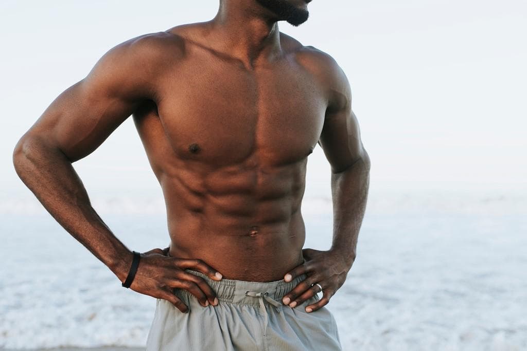 Abdomen masculino en Santiago